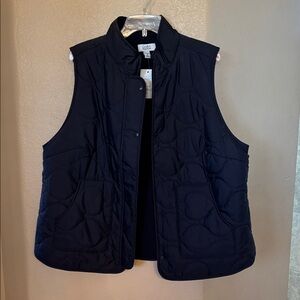 Croft & Barrow Black Quilted Vest